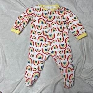 Chick Pea Rainbow 6-9 Month Sleeper and Lovey Set